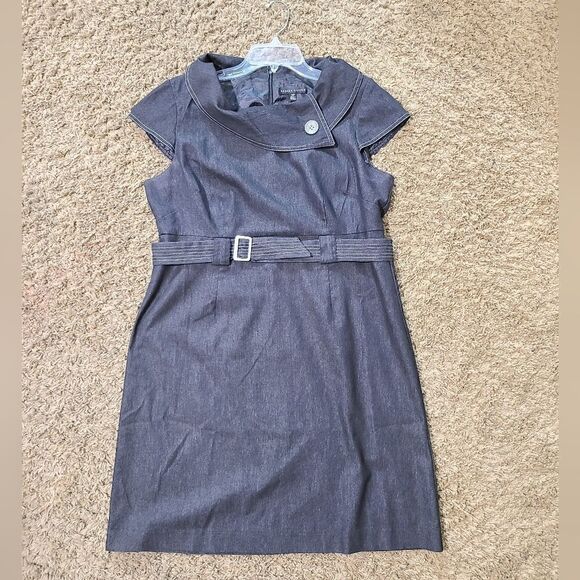 Sandra Darren Dresses & Skirts - Sandra Darren Gray Belted Dress